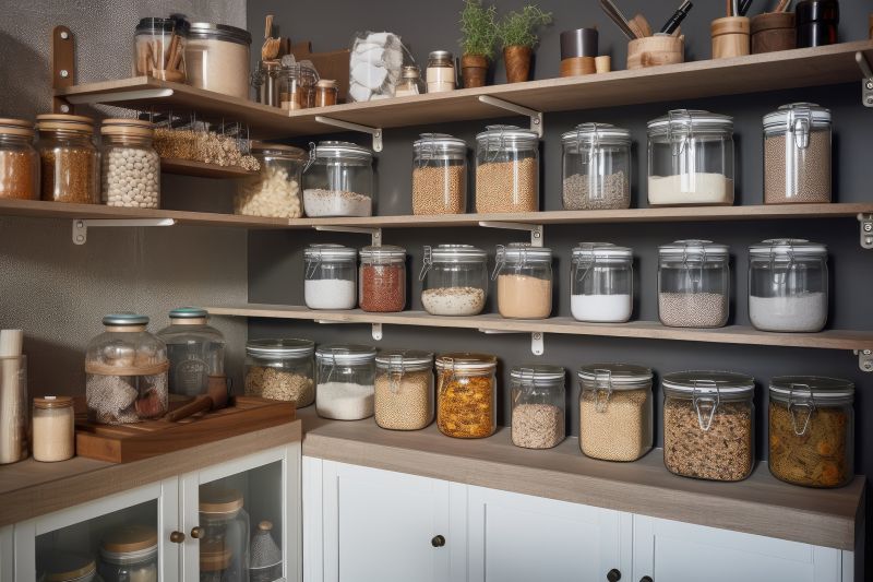 Pantry Shelving Setup