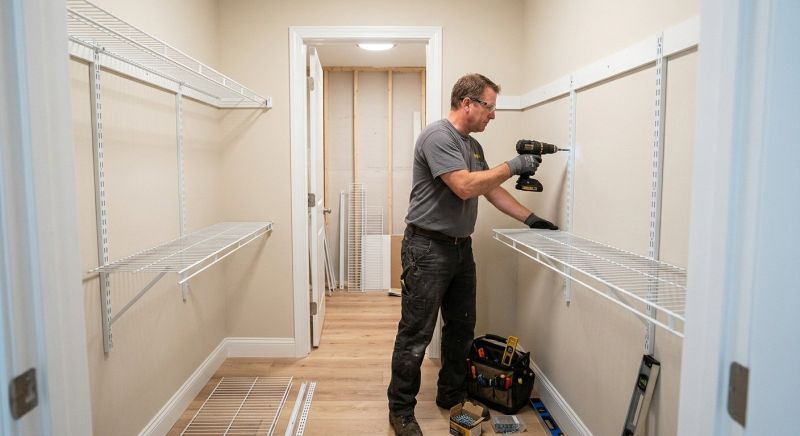 Overhead Shelving Installation in Frederick, MD